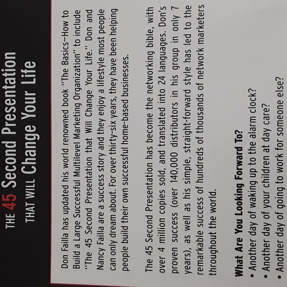 45 Second Presentation by Don Failla 2-CD Audio Book - Picture 7 of 8